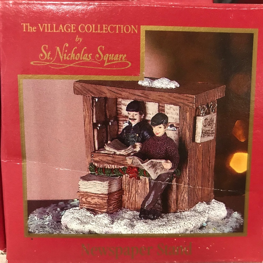 Christmas Village- Newspaper Stand